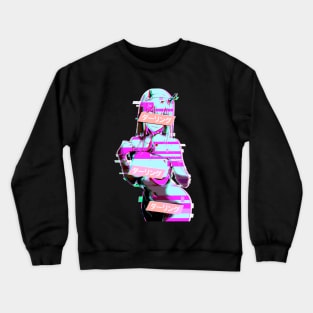 ダーリング Daringu #1 Zero Two Darling Franxx Glitch Edit Crewneck Sweatshirt